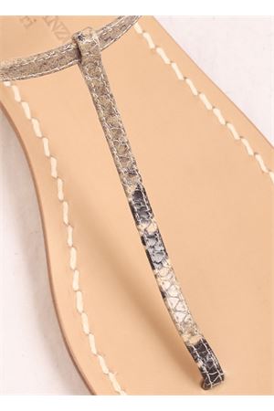 Capri sandals in python skin Da Costanzo | S1918NEROPITONE